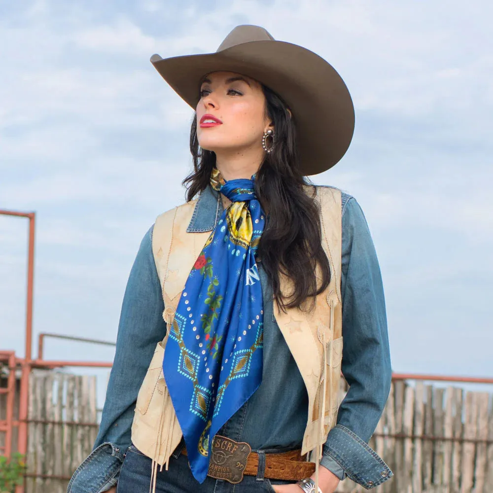 Hold Your Horses Royal Blue Bandana Wildrags at Bourbon Cowgirl
