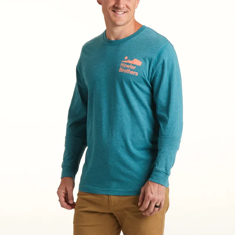 Howler Arroyo Select Long Sleeve T-Shirt: Petrol Heather