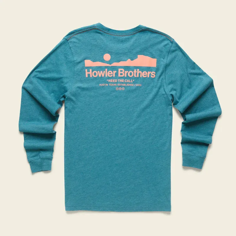 Howler Arroyo Select Long Sleeve T-Shirt: Petrol Heather