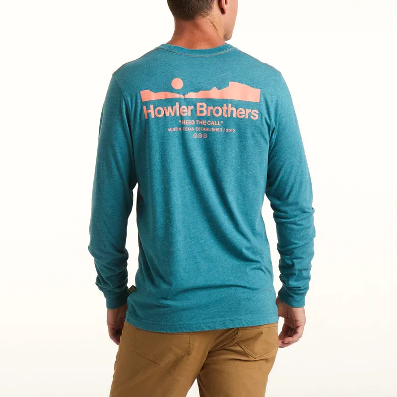 Howler Arroyo Select Long Sleeve T-Shirt: Petrol Heather