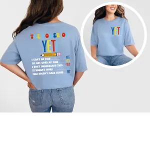 Inspirational Teacher School Staff Shirt Comfort Colors