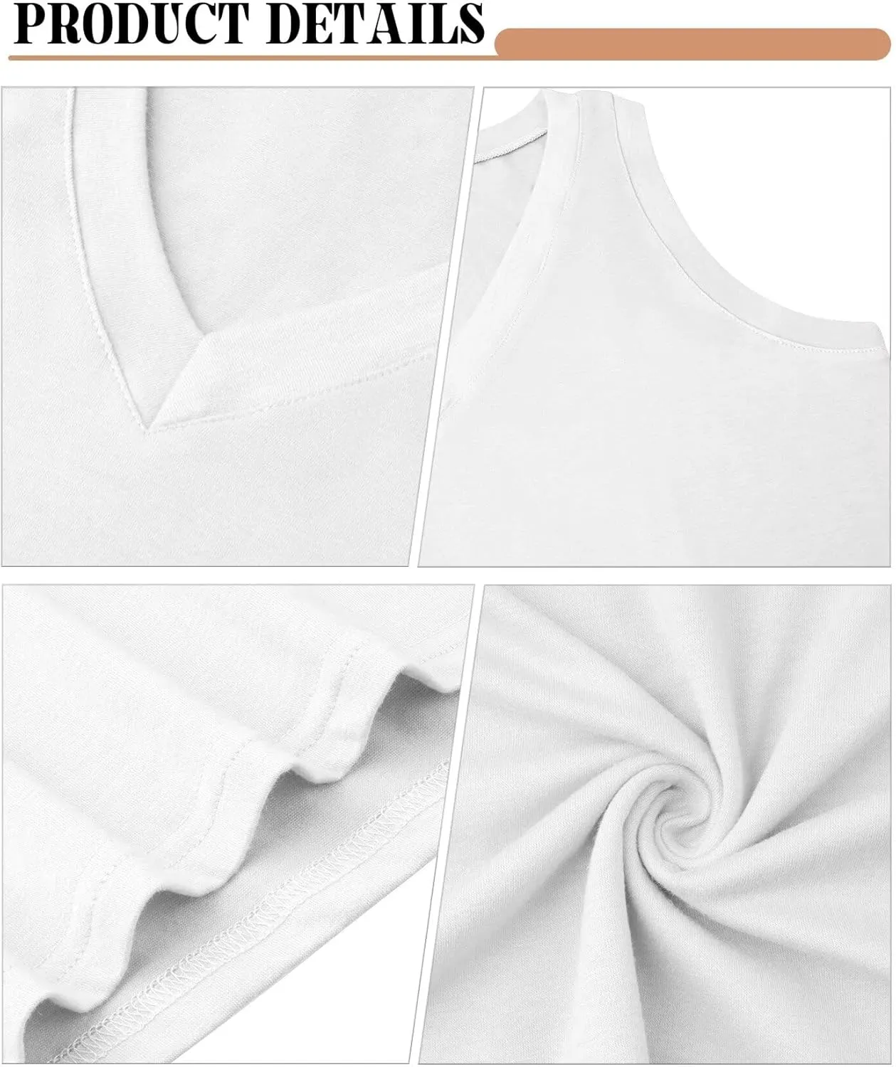 KKJ 2 Pack Womens Tank Tops 2025 Summer V Neck Sleeveless Loose Fit Casual Beach Vacation Outfits Shirt Trendy Cruise Clothes