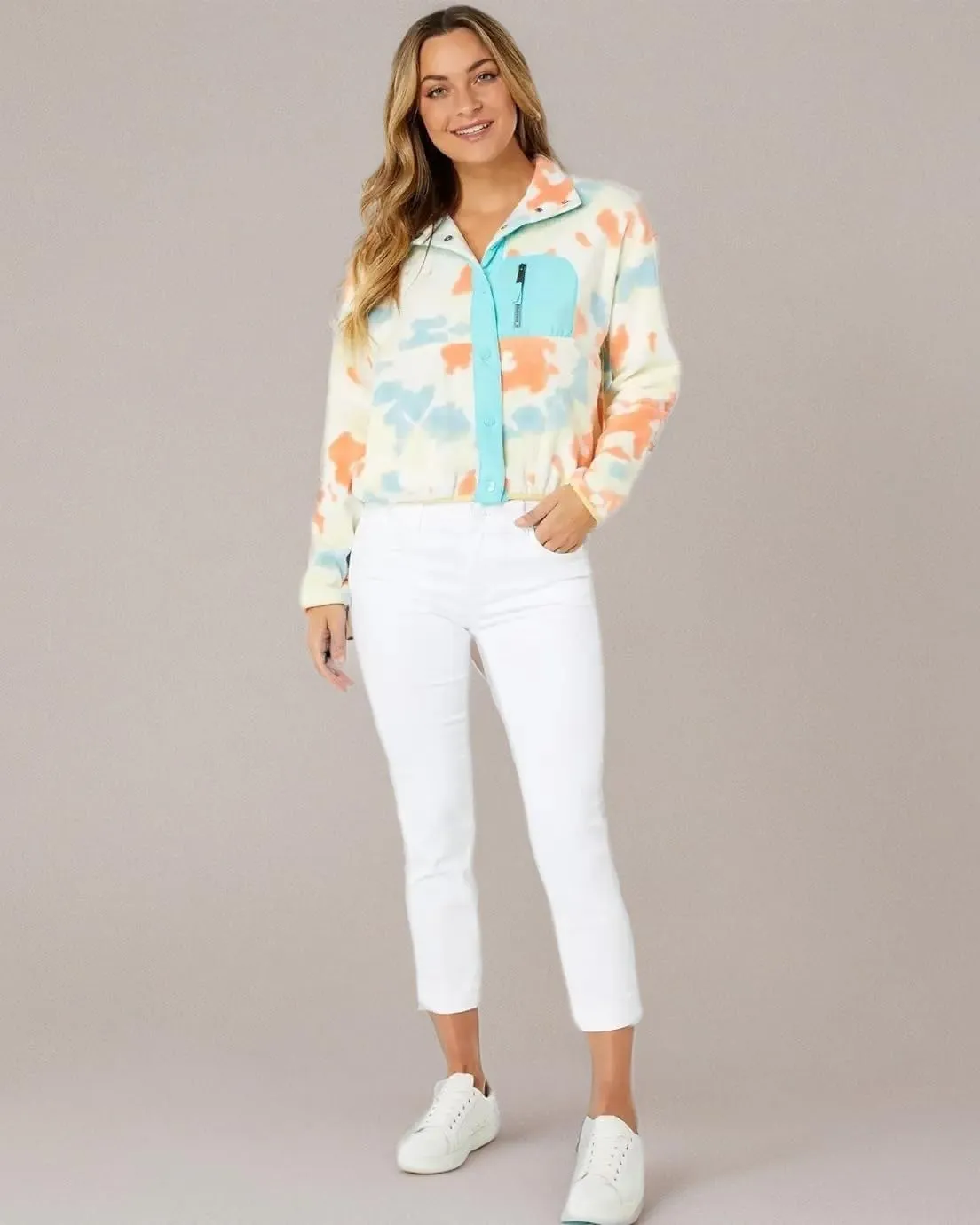 KUT from the Kloth Amy Crop Straight Leg-Roll-Up Fray in Optic White Jeans for Women  Blended Cotton