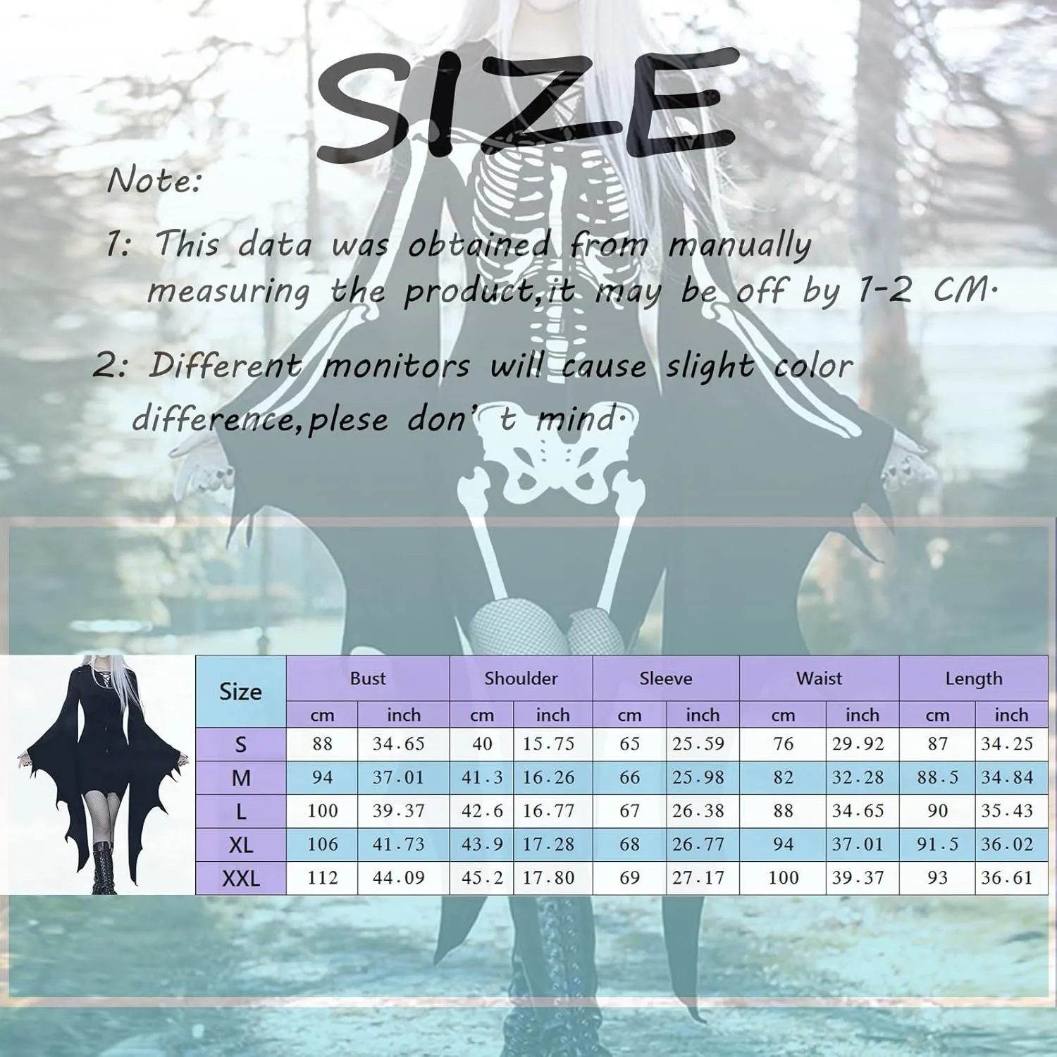 LCMTWX Halloween Costumes for Women Cold Shoulder Butterfly Sleeve Costumes Mesh Lace Light Long Sleeve Dresses for