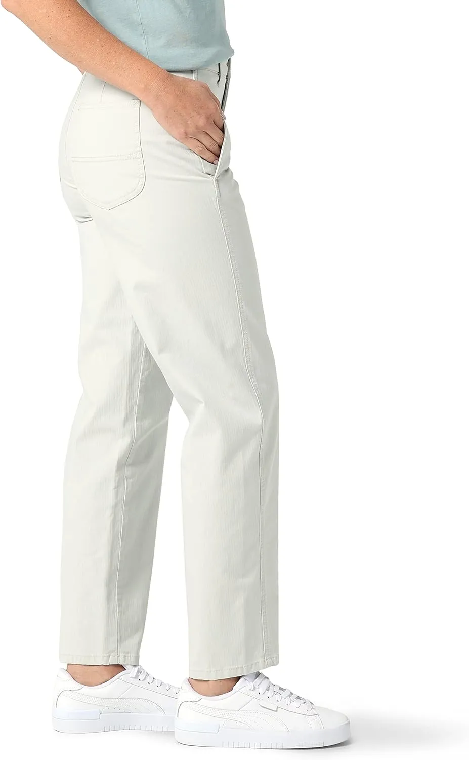 Lee Women's Ultra Lux Mid Rise Relaxed Straight Leg Pant