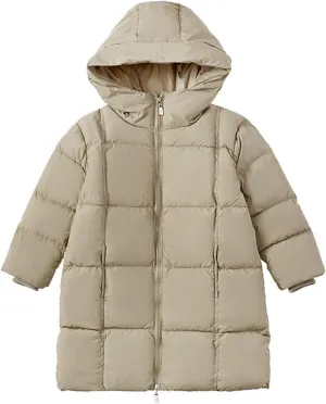 Light Winter Coat Boys Kids Toddler Baby Girls Boys Winter Warm Thick Solid Cotton Long Sleeve Padded Jacket