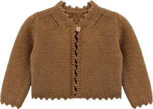 Lilax Baby Girls' Long Sleeve Shrug, Knit Girls Cardigan, Childrens Bolero