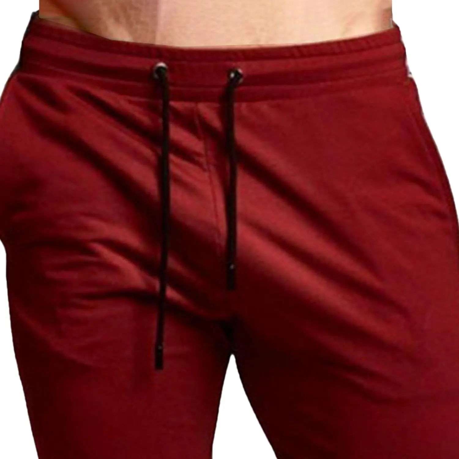 Men's Sports Jogging Stretch Pants Casual Workout Athletic Running Slack Slim Fit Sweatpants with Pockets