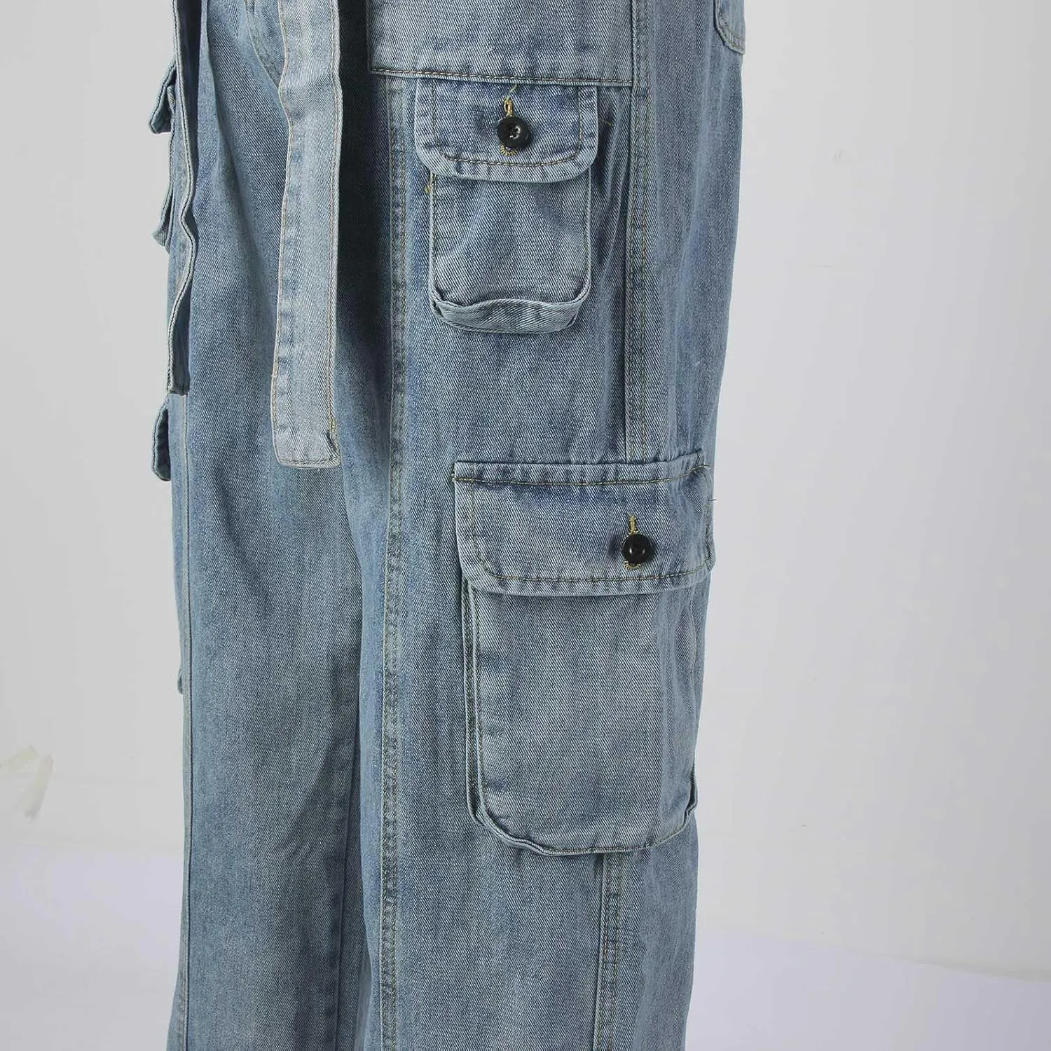 Men's Y2K Jeans Vintage Hip Hop Streetwear Baggy Denim Pants Loose Fit Straight Leg Embroidery Harajuku Denim Pants Trousers