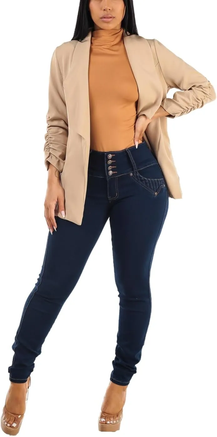 Moda Xpress High Waisted Butt Lifting Jeans for Women - Colombian Design Jeans Levanta Cola