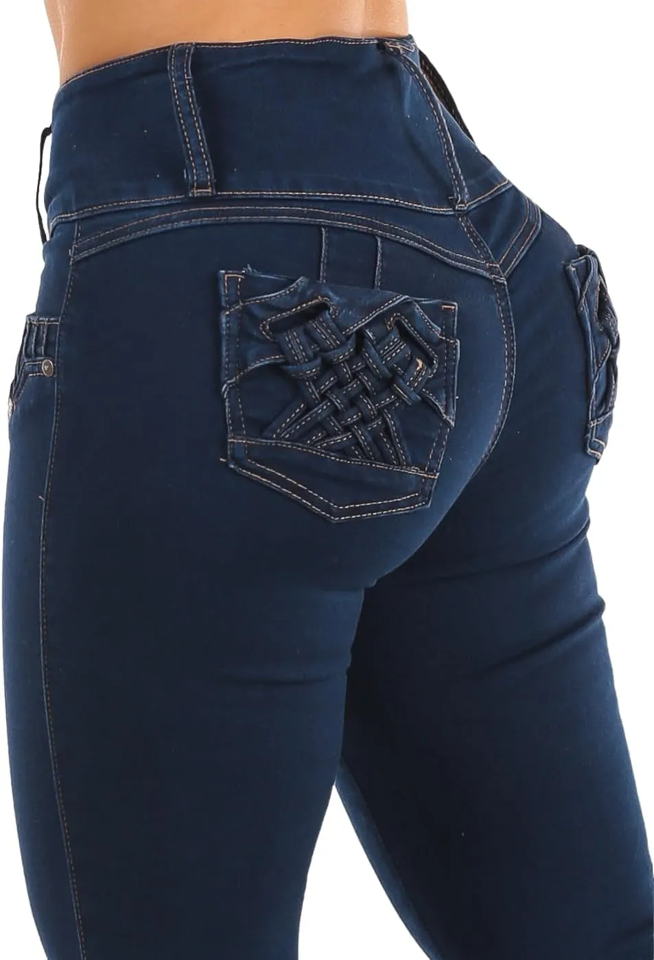 Moda Xpress High Waisted Butt Lifting Jeans for Women - Colombian Design Jeans Levanta Cola