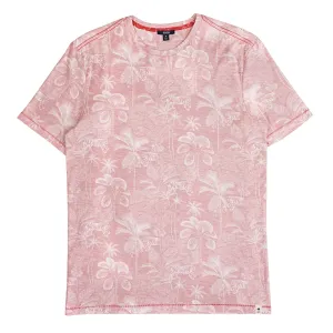 Moraine Reverse Print Tee (Red Palms)