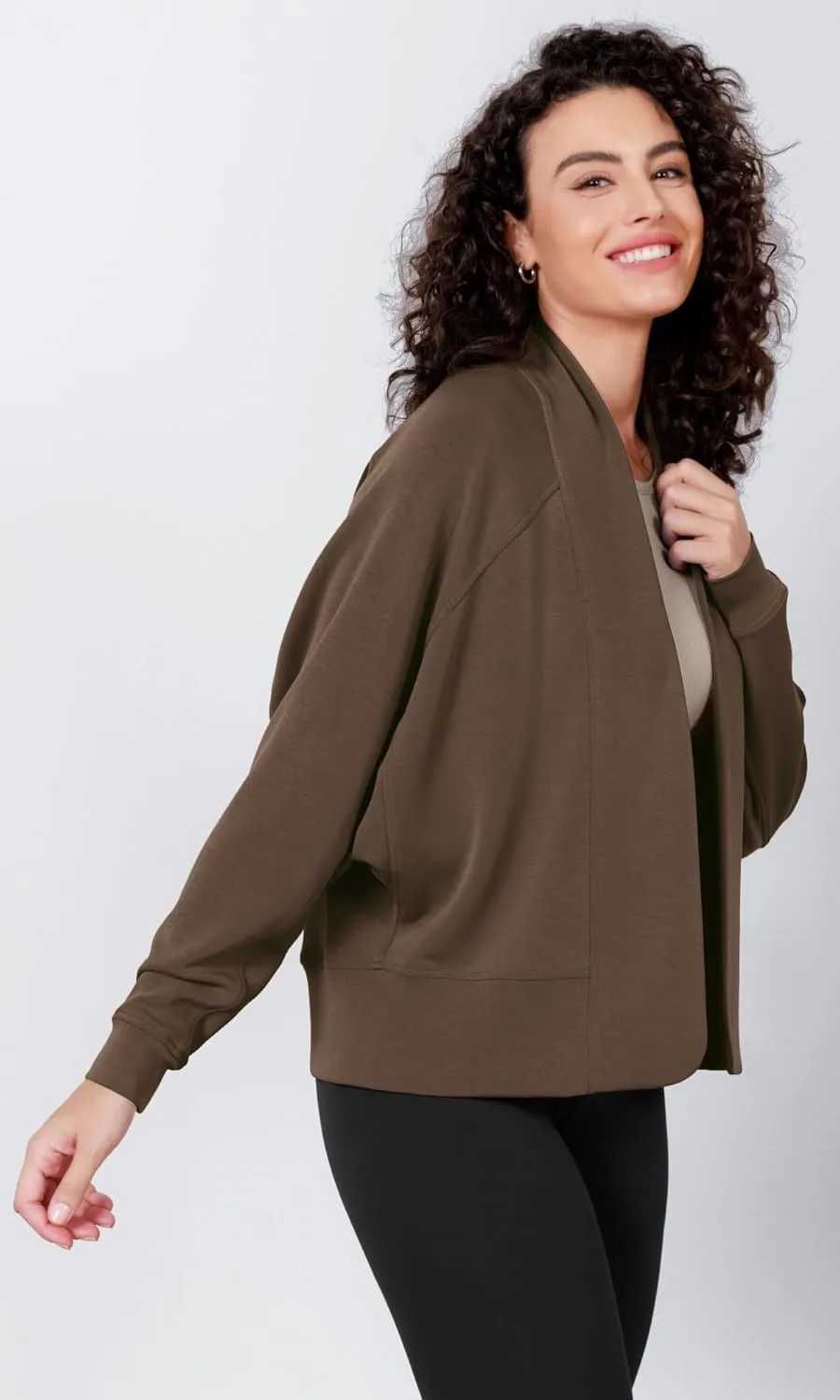 ODODOS Women's Modal Soft Open Front Cardigans Long Sleeve Casual Wrap Outwear