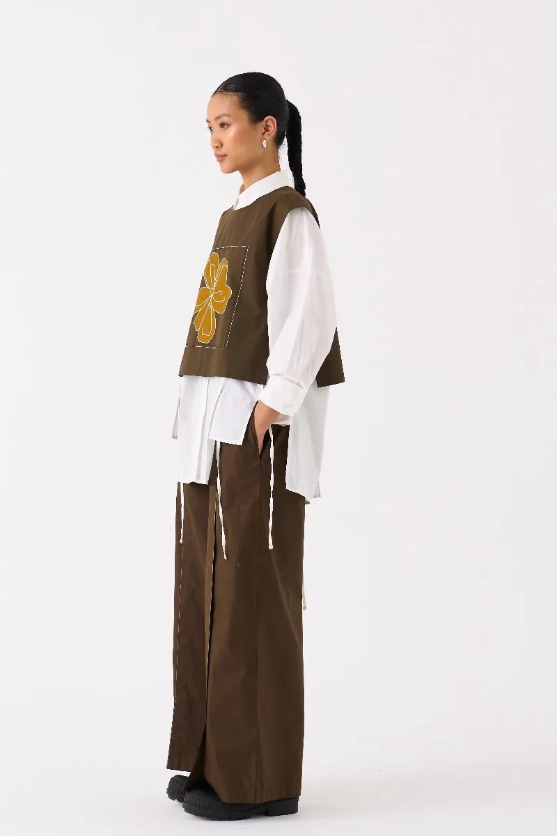 Panelled Shirt Hunter Green