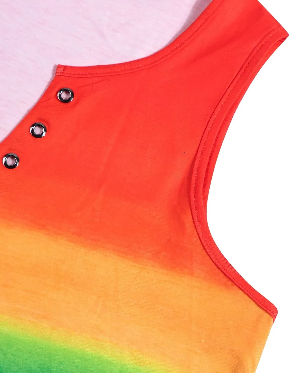 Pride Tank Top for Women Rainbow Gay Graphic Tees LGBTQ Equality Sleeveless Shirts Lesbian Tie Dye Casual V-Neck Tops
