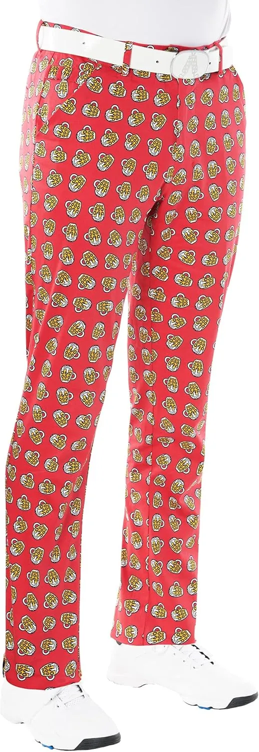 Royal & Awesome Mens Golf Pants, Golf Pants Men Relaxed Fit, Plaid Pants Men