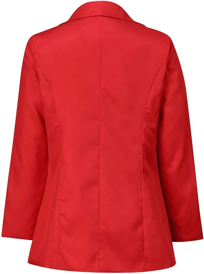 SHAOBGE Homecoming Blazers for Women 2024 Business Casual Plus Size Jackets Long Sleeve Back to School Dressy Fashion Blazer