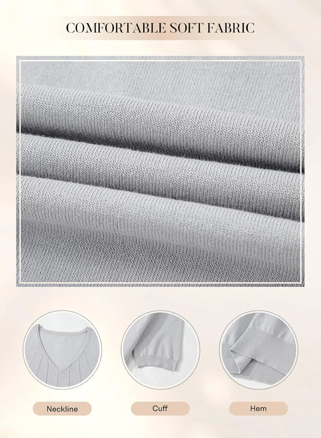 SHEWIN Women's Summer Short Sleeve Sweaters Crewneck Pleated Knit Tops Business Casual Work Shirts Blouses