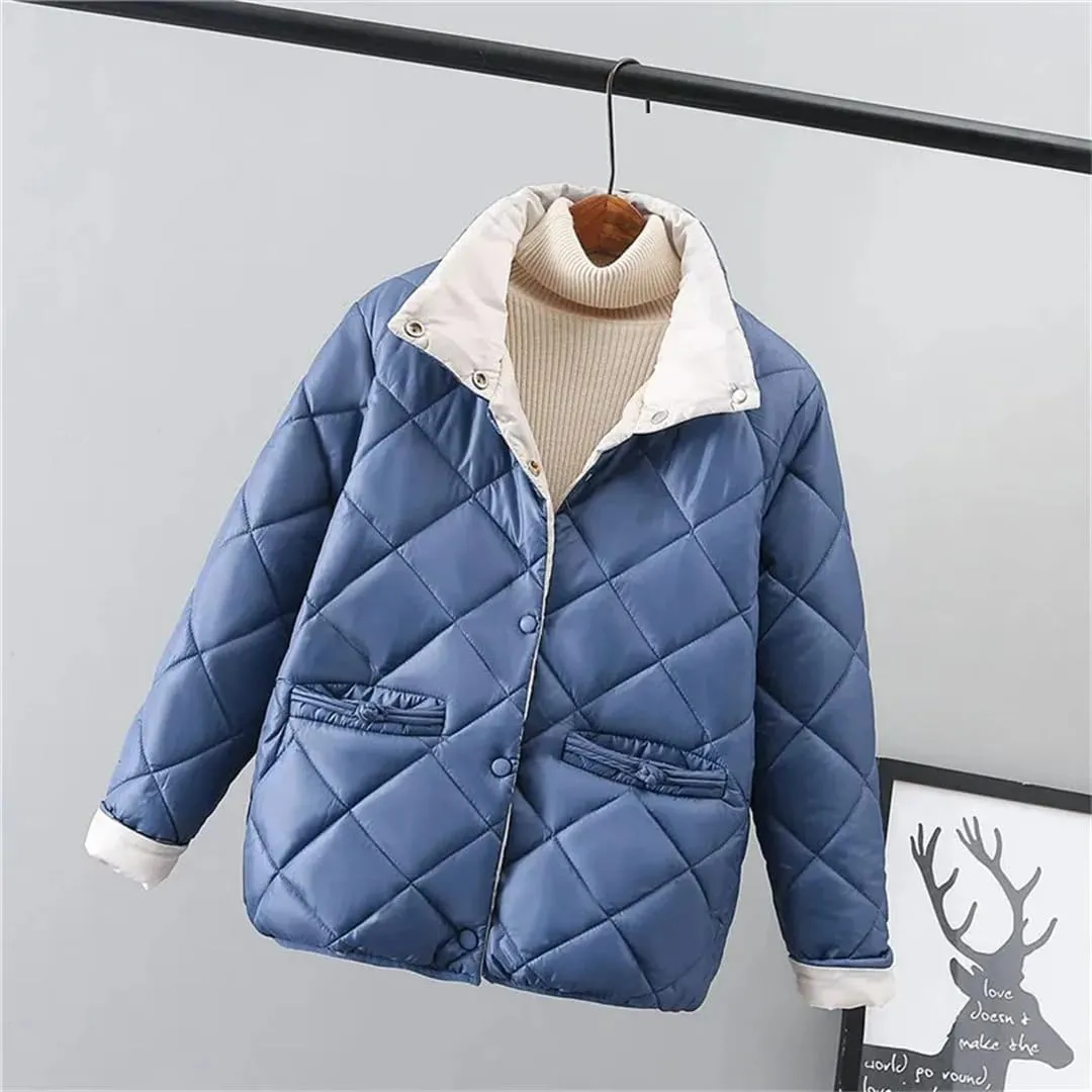 Short Down Cotton Padded Jacket Winter Korean Version Loose Light Thin Coat Women's Cotton Jacket