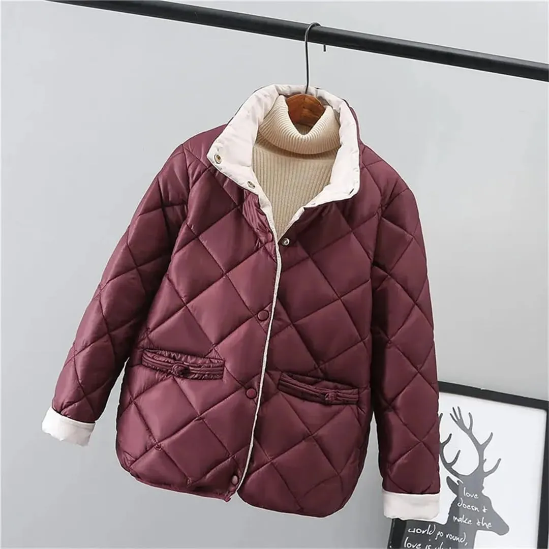 Short Down Cotton Padded Jacket Winter Korean Version Loose Light Thin Coat Women's Cotton Jacket
