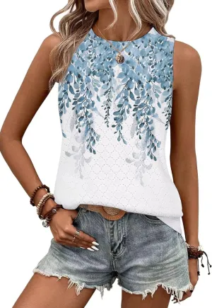 Sleeveless Tops for Women Dressy Casual Summer Blouses Trendy Office Work Shirts
