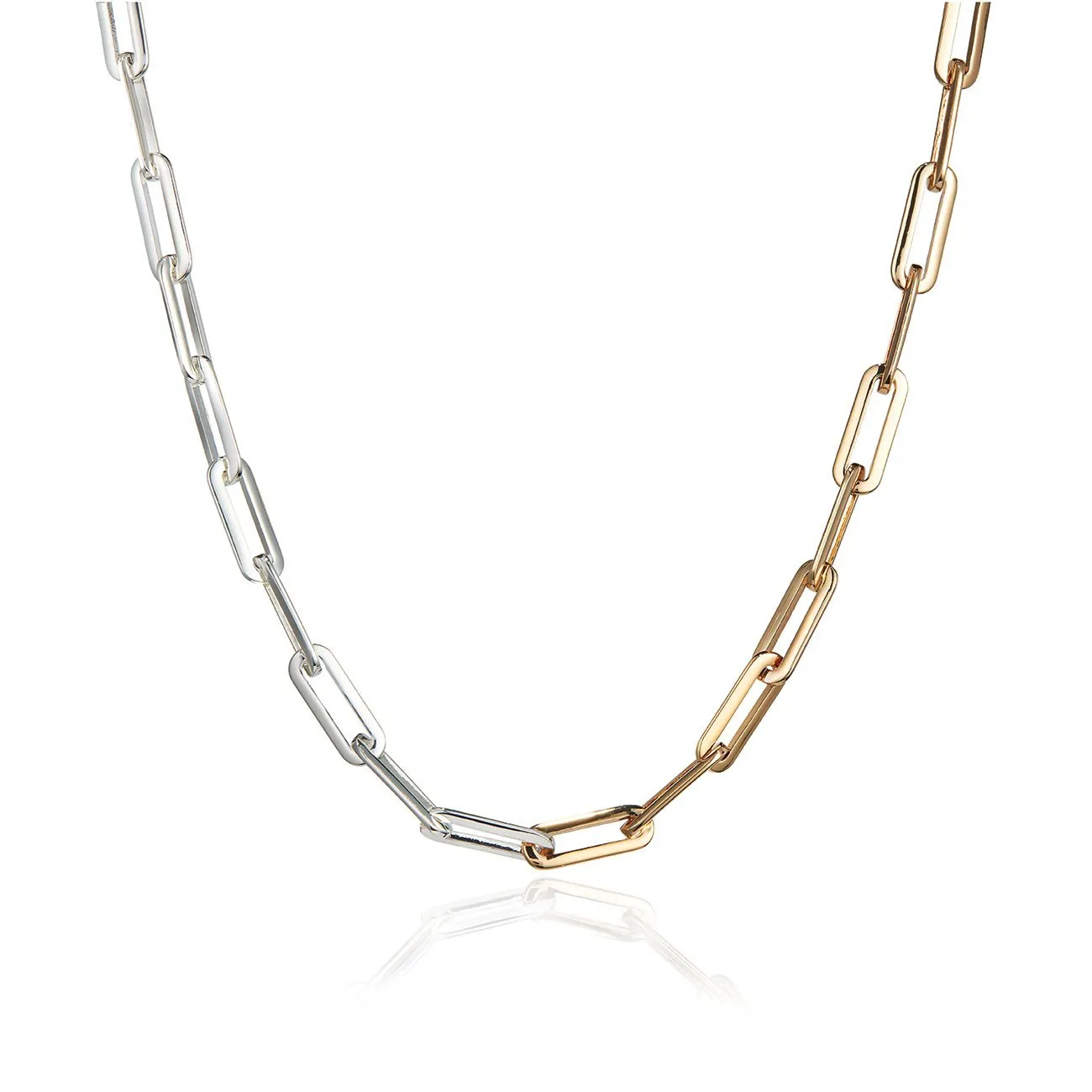 Stevie Slim Necklace (Two-Tone)