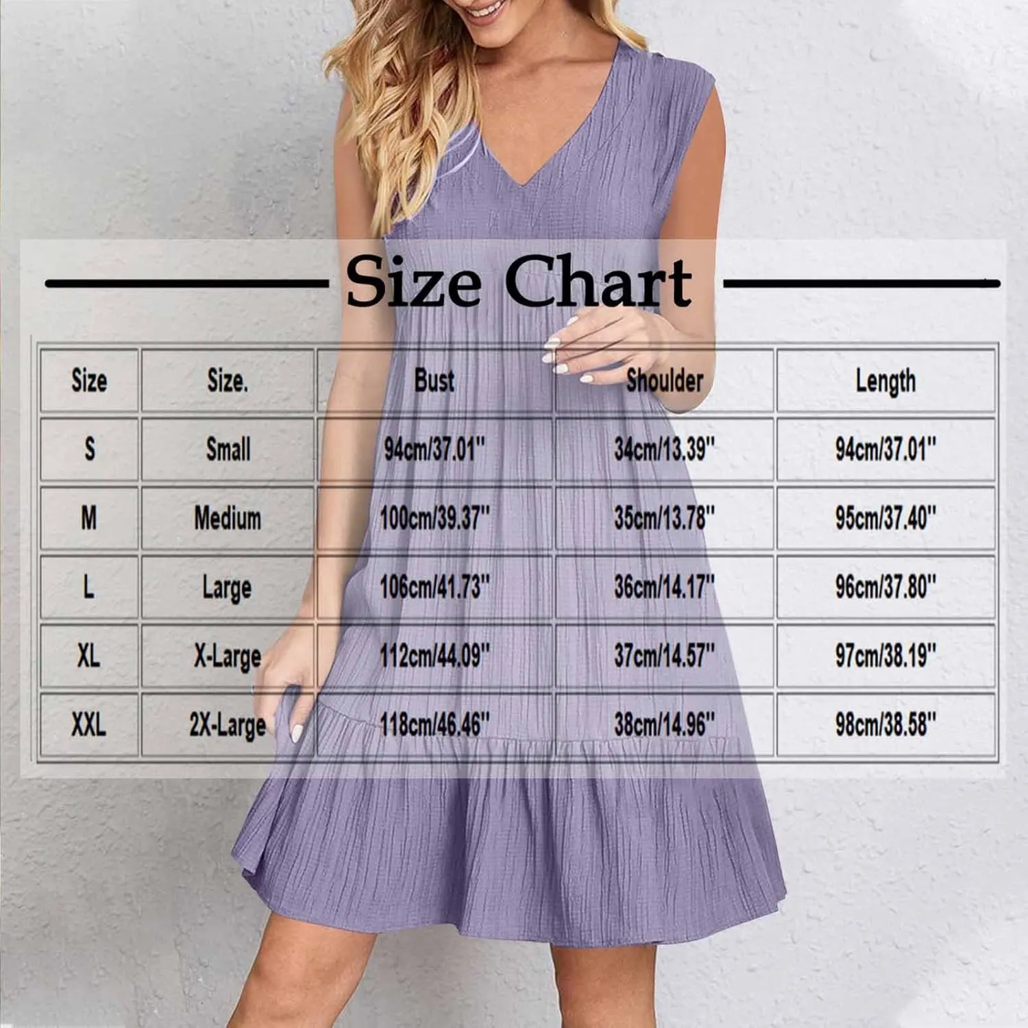 Summer Dresses for Women 2025 Sleeveless V-Neck Flowy Midi Sundresses Layered A-Line Boho Beach Vacation Dress