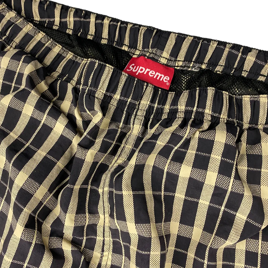 SUPREME NYLON CHECK JOGGER  (L)