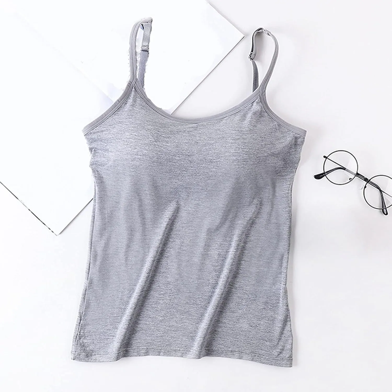 Tank Tops for Women 2025 Pure Color Tube Top Camisole Summer Casual Inner Wear Anti Light Wrap Chest Vest