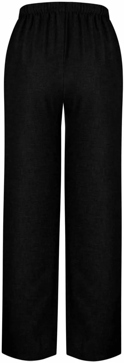 TARIENDY Womens High Waisted Pants 2025 Summer Casual Trousers Wide Leg Lightweight Pants Elastic Drawstring Comfy Pants
