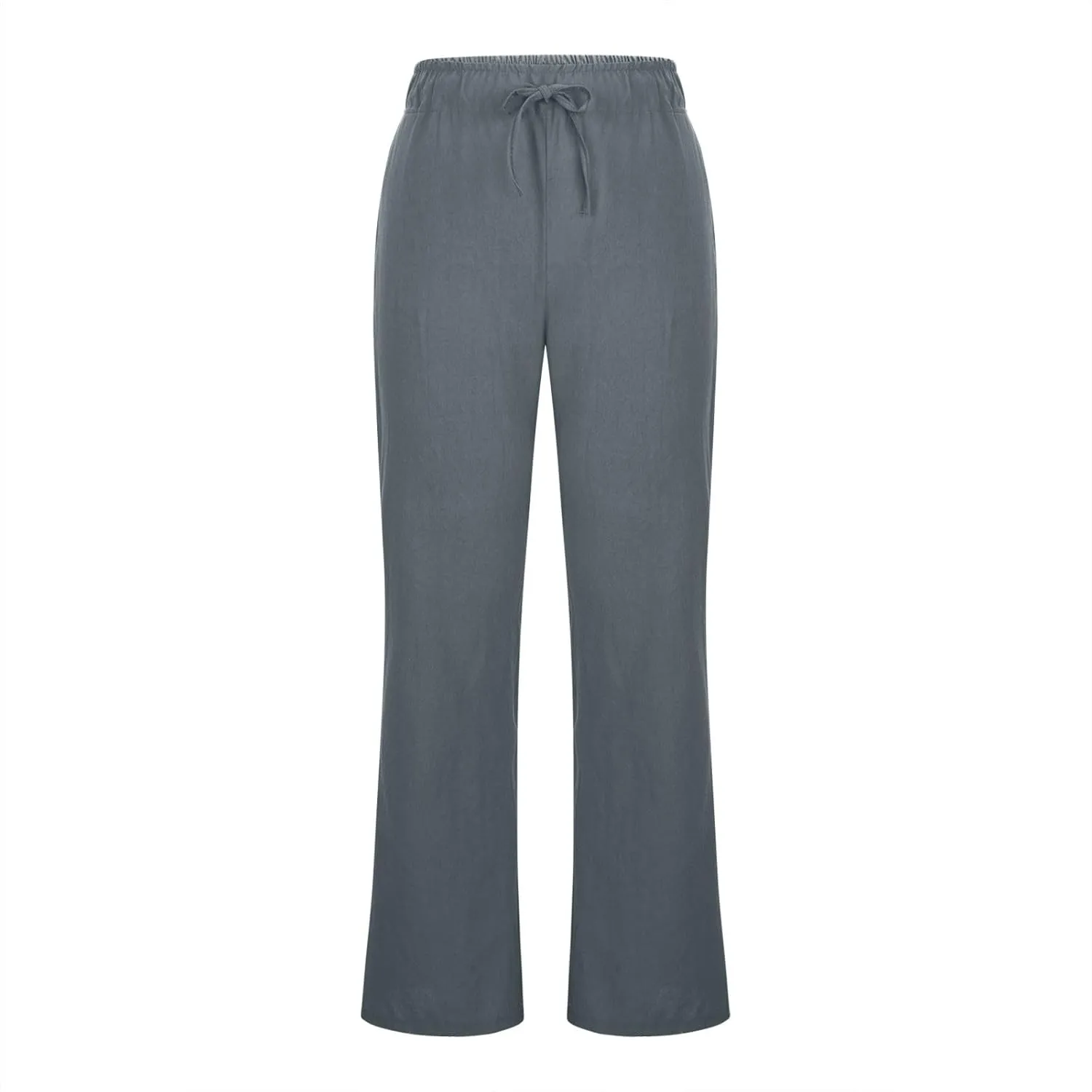 TARIENDY Womens Plus Size Pants Elastic Waist Women's Elastic Drawstring Trousers Summer Casual Outfits Wide Leg Pants