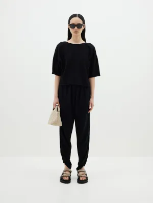 textured crepe t.shirt