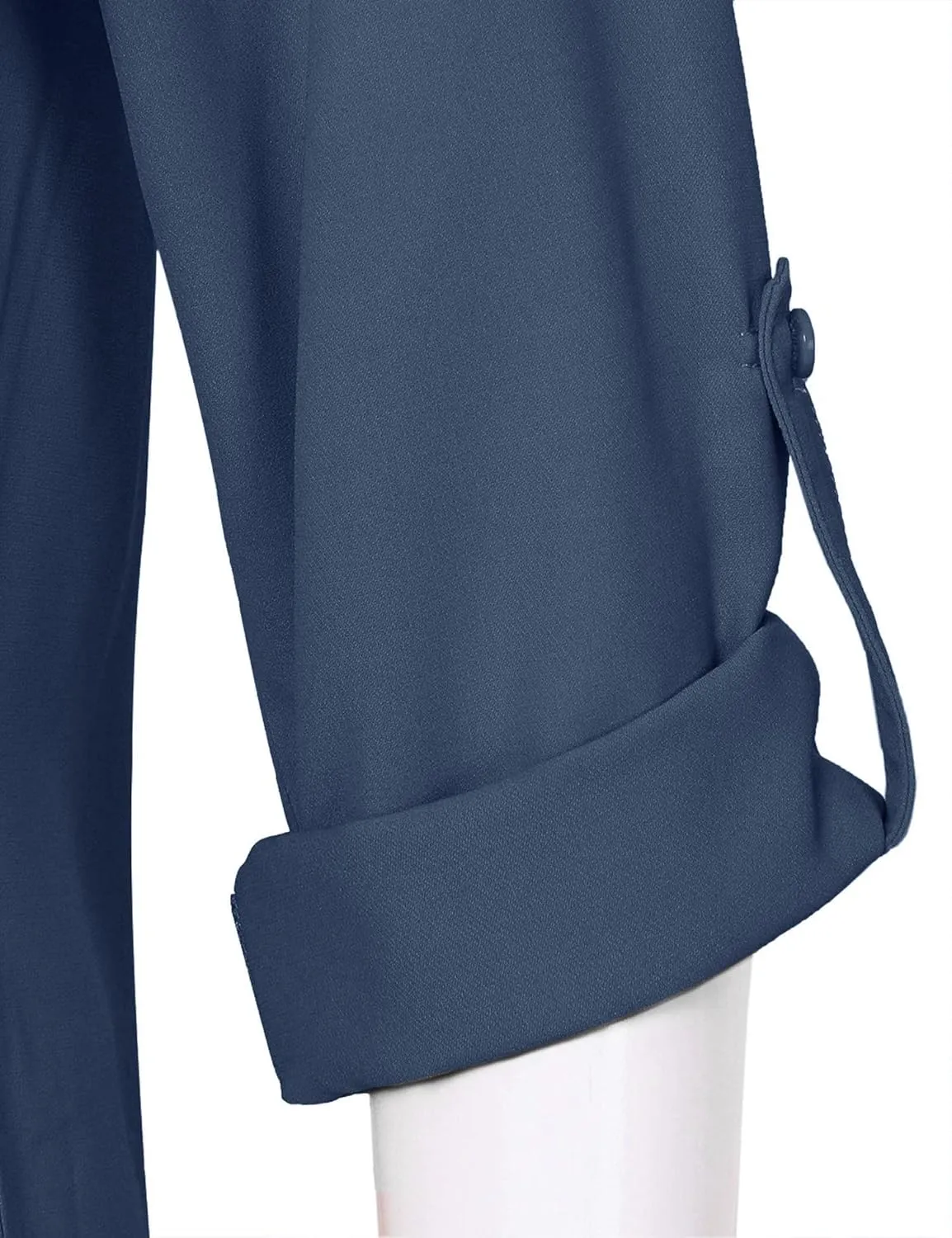 Timeson Women's Casual Chiffon V Neck 3/4 Sleeve Blouse Tops