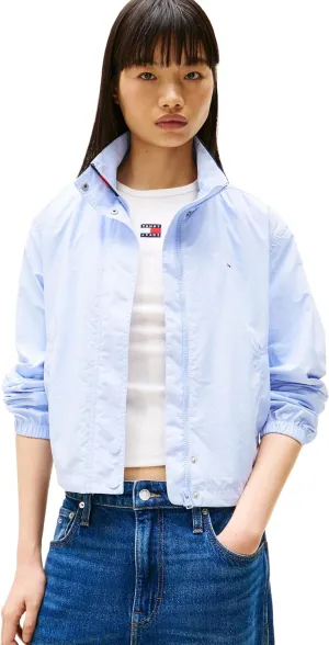Tommy Jeans Women's Lightweight Varsity Windbreaker Jacket with Logo Detail