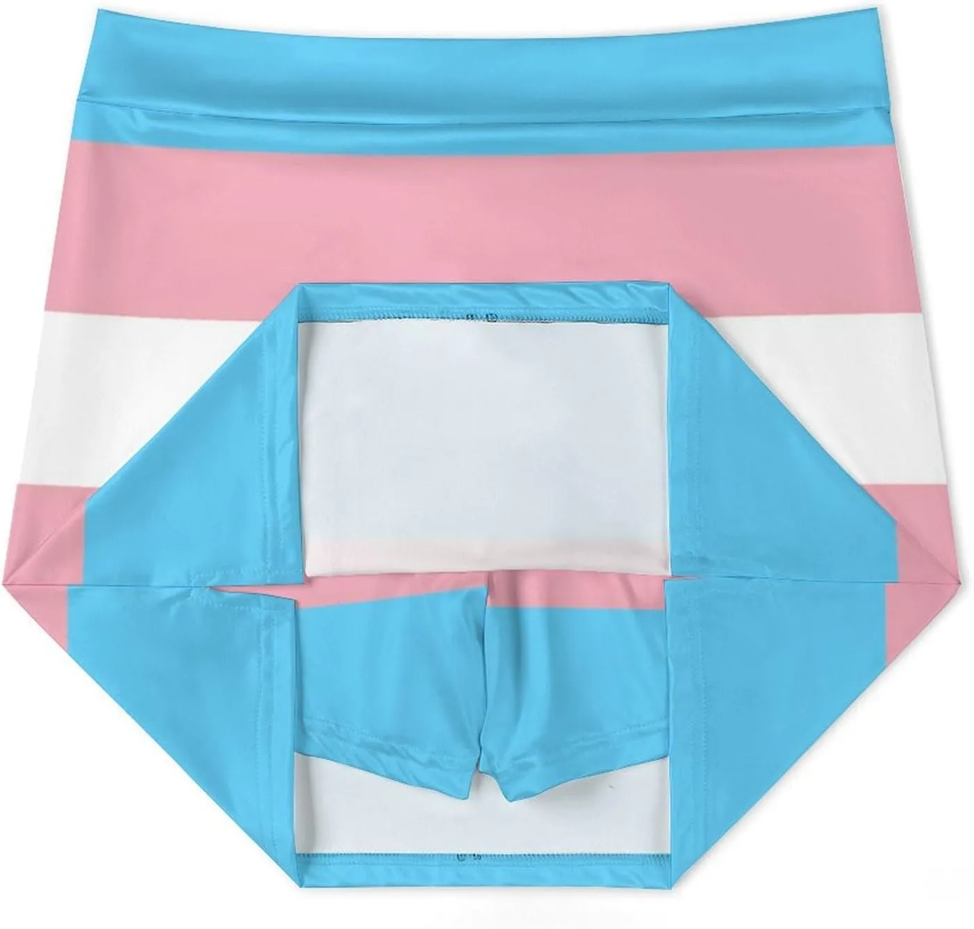 Transgender Pride Flag Shorts Skirt Womens Light Proof Trouser Skirts Divided Skirt High Waist A Line Gym Skorts