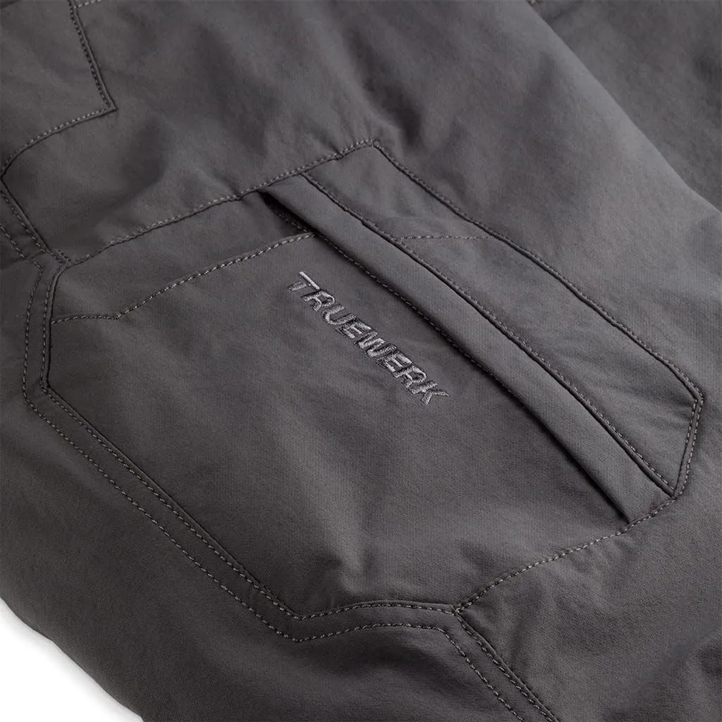 TRUEWERK Womens Workwear Pants - T2 WerkPants - Relaxed Fit, Lightweight, Water Resistant, Cargo Pants with 4-Way Stretch