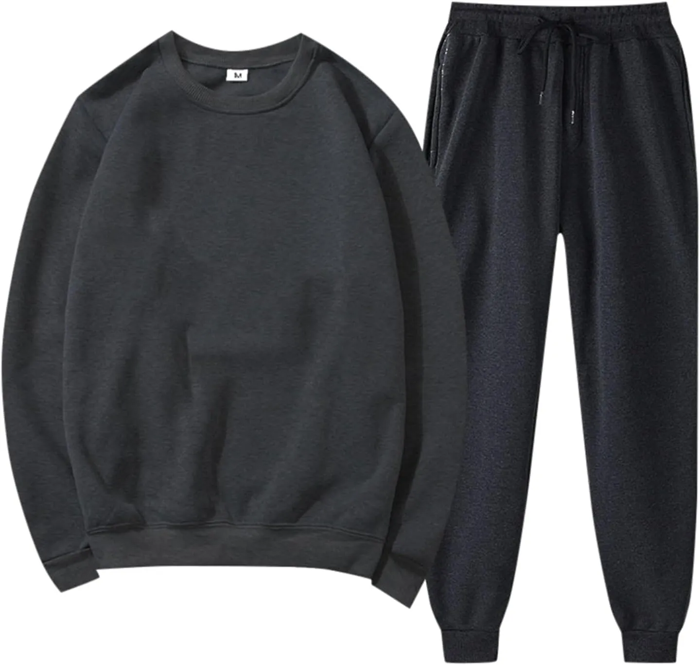 Two Piece Sets for Women Long Sleeve V Neck Drawstring Pants Sweatshirts with Joggers Sweatpants Sweatsuit