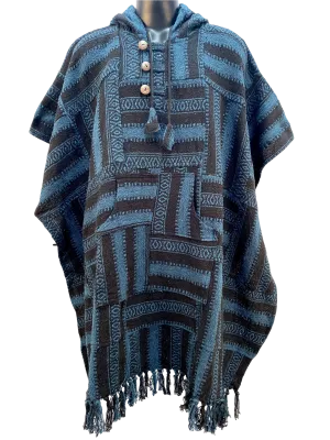 Two tone Gheri Poncho Square