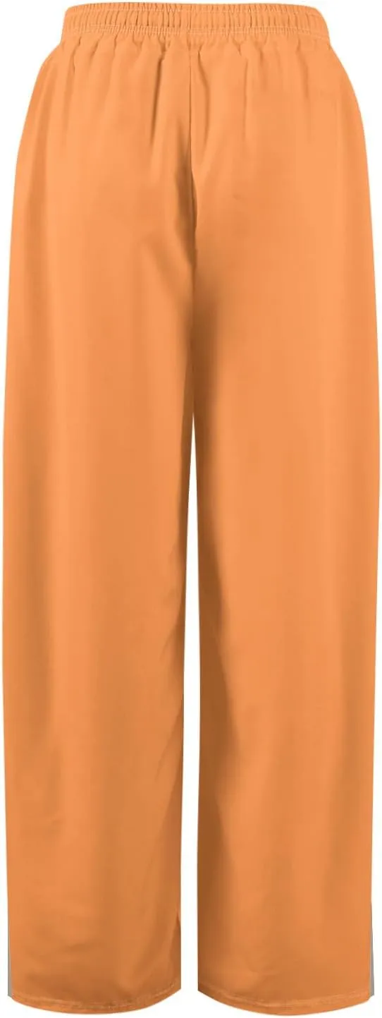 Wide Leg Pants for Women Casual Summer High Waistd Flowy Beach Pants Drawstring Elastic Waist Solid Pockets Trousers