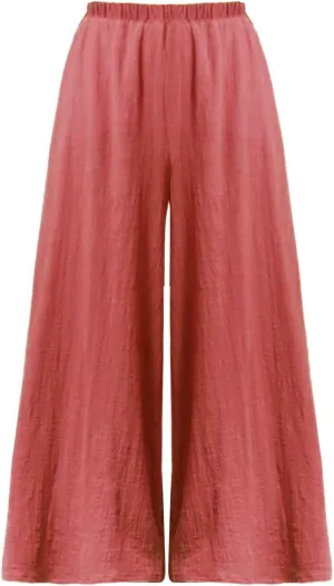 Women Linen Blend Summer Baggy Palazzo Lounge Pants High Waist Ankle Length Slim Fit Palazzo Lounge Pants Travel