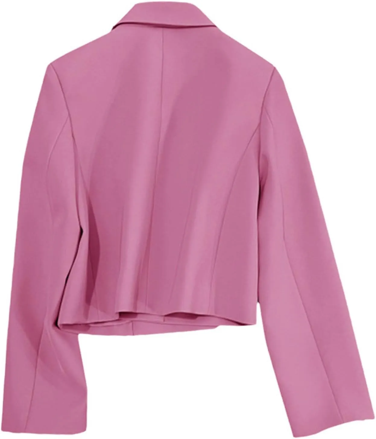 Womens Blazers Dressy Casual Cropped Long Sleeve Open Front Work Office Suit Jackets Solid Blazer with Pockets