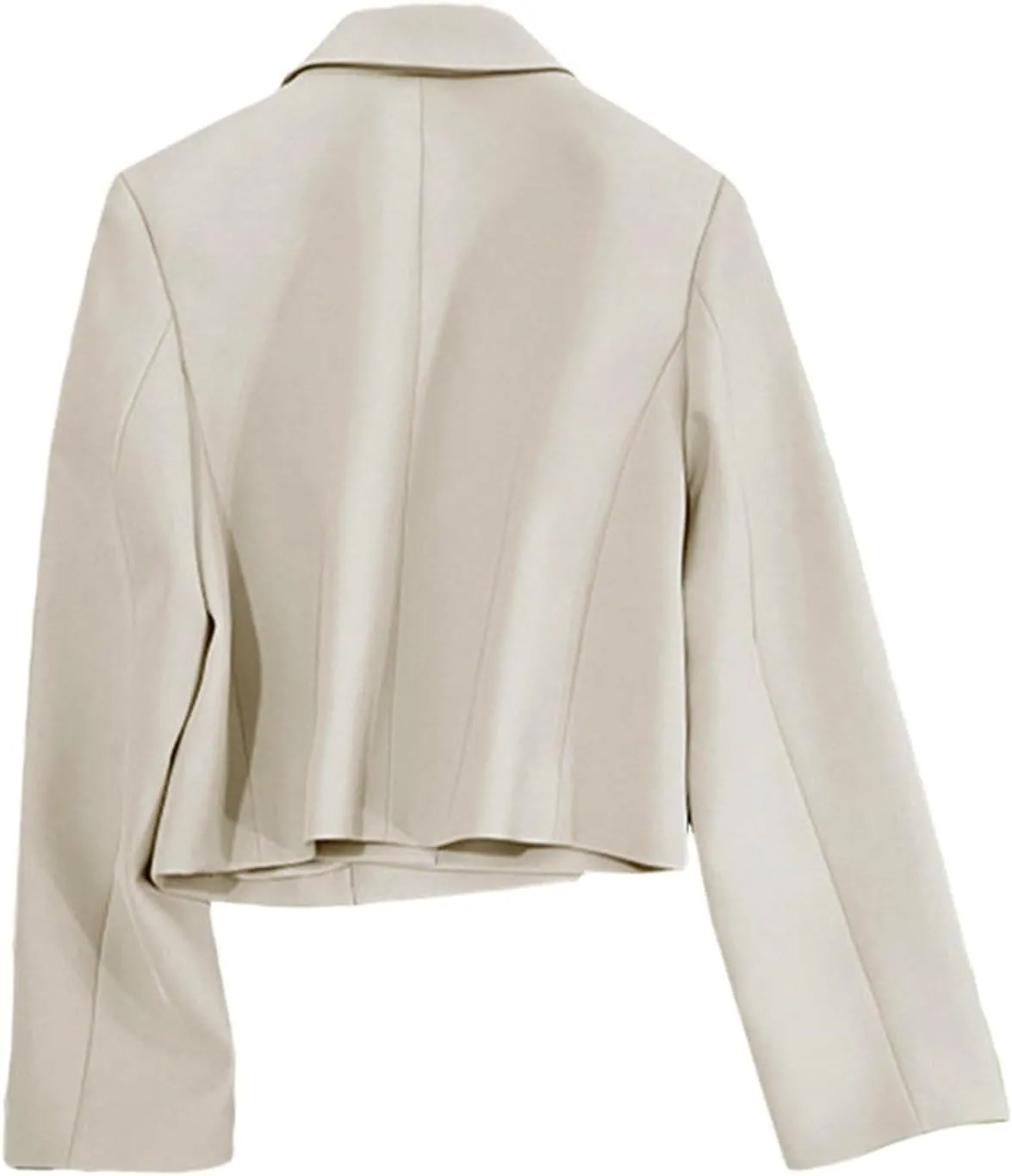 Womens Blazers Dressy Casual Cropped Long Sleeve Open Front Work Office Suit Jackets Solid Blazer with Pockets