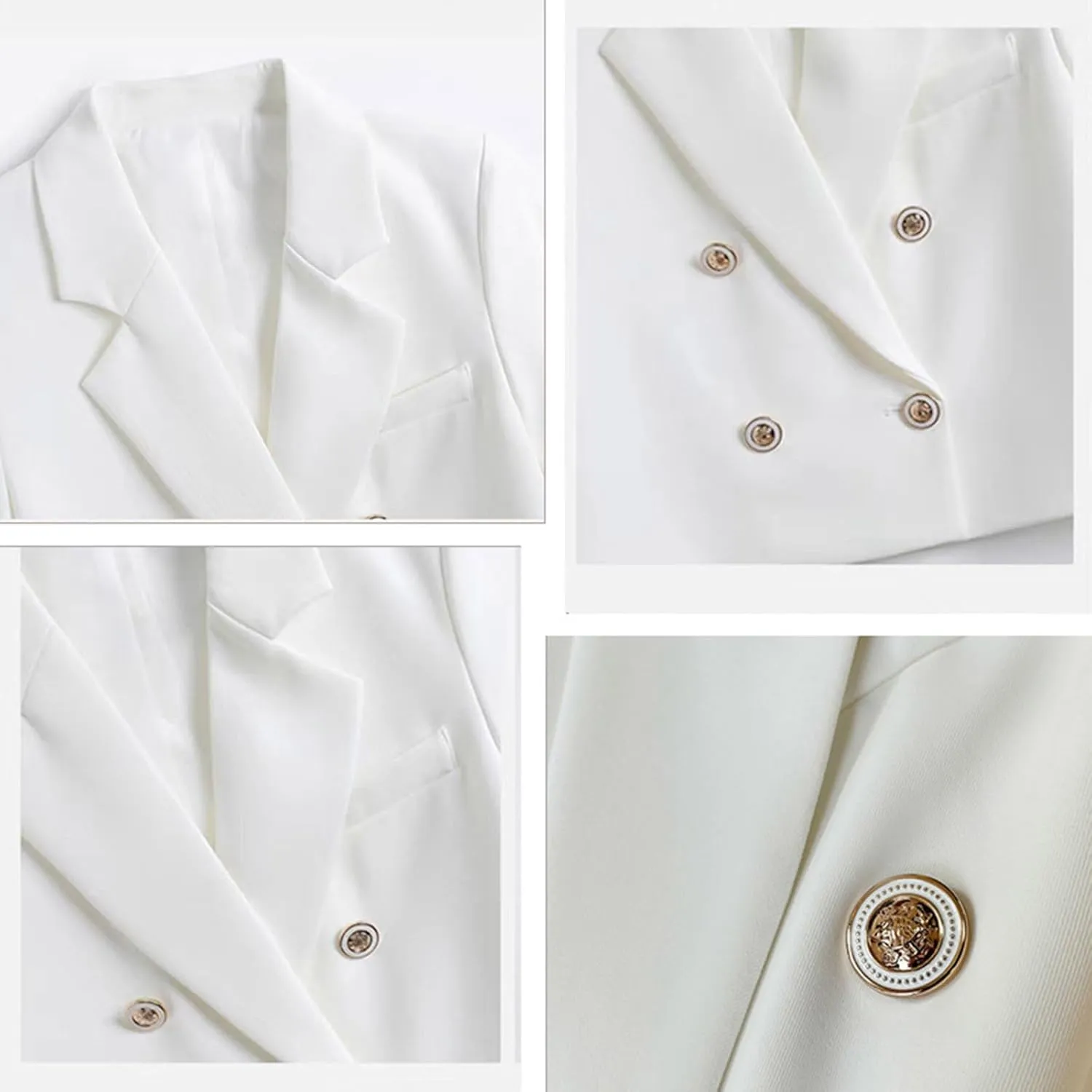 Womens Blazers Dressy Casual Cropped Long Sleeve Open Front Work Office Suit Jackets Solid Blazer with Pockets