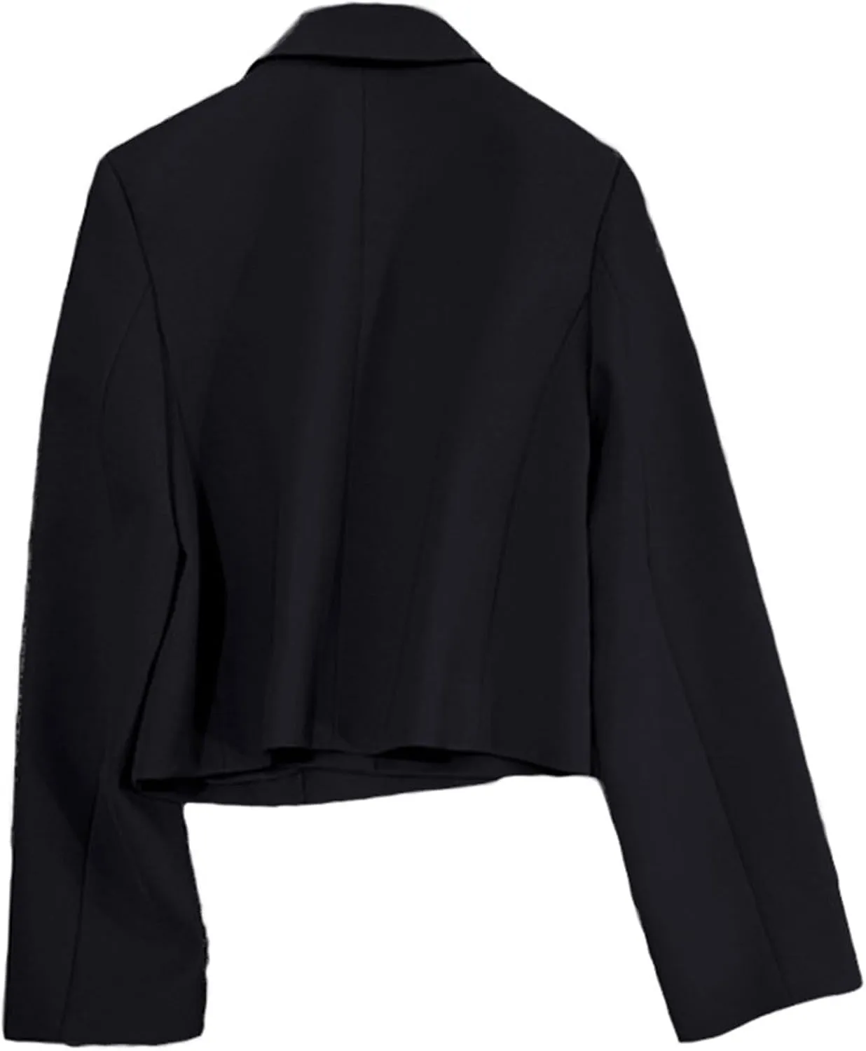 Womens Blazers Dressy Casual Cropped Long Sleeve Open Front Work Office Suit Jackets Solid Blazer with Pockets