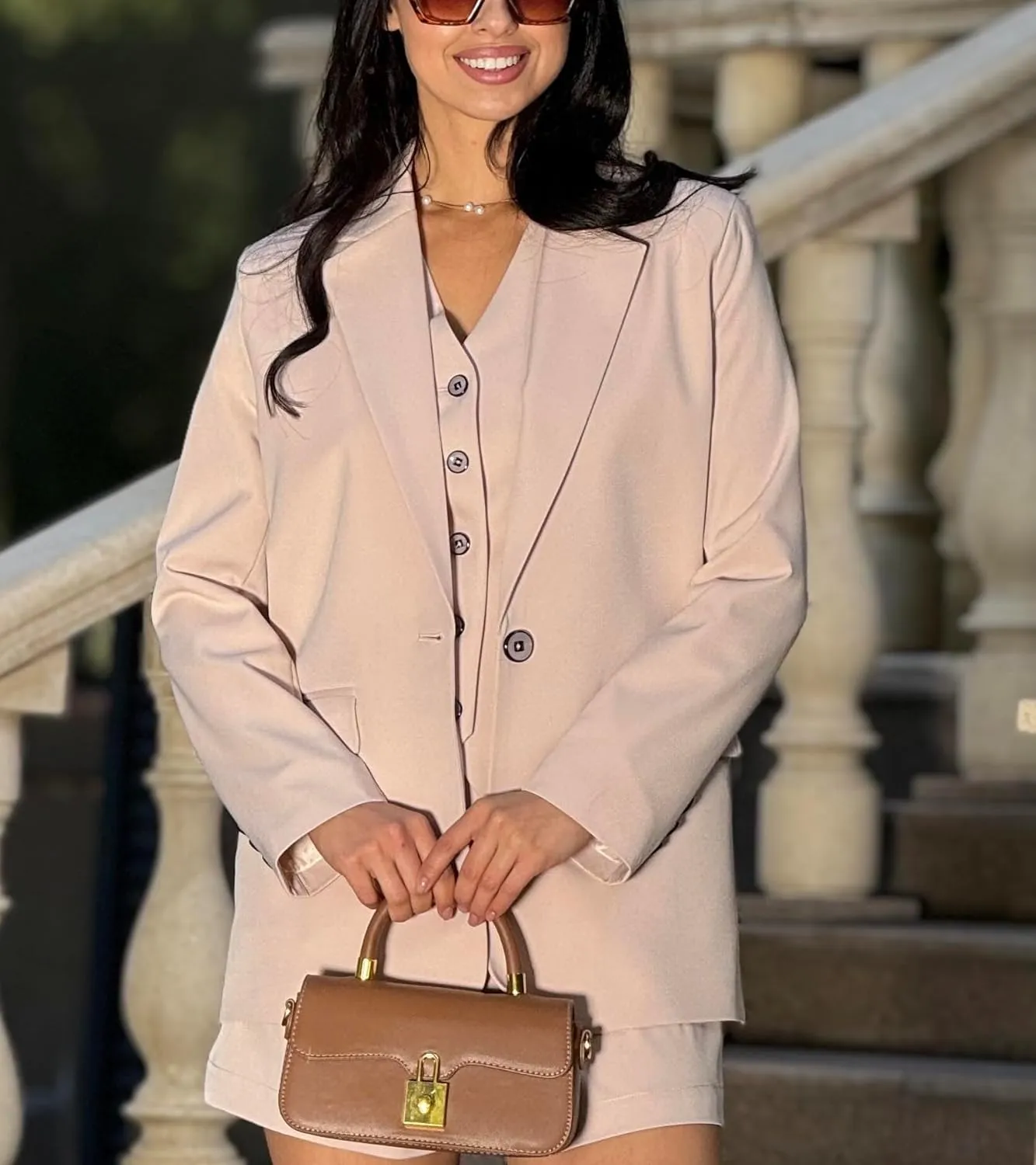 Womens Casual Blazers for Work Long Sleeve Jackets Boyfriend Blazer for Women Business Office Lightweight Jacket