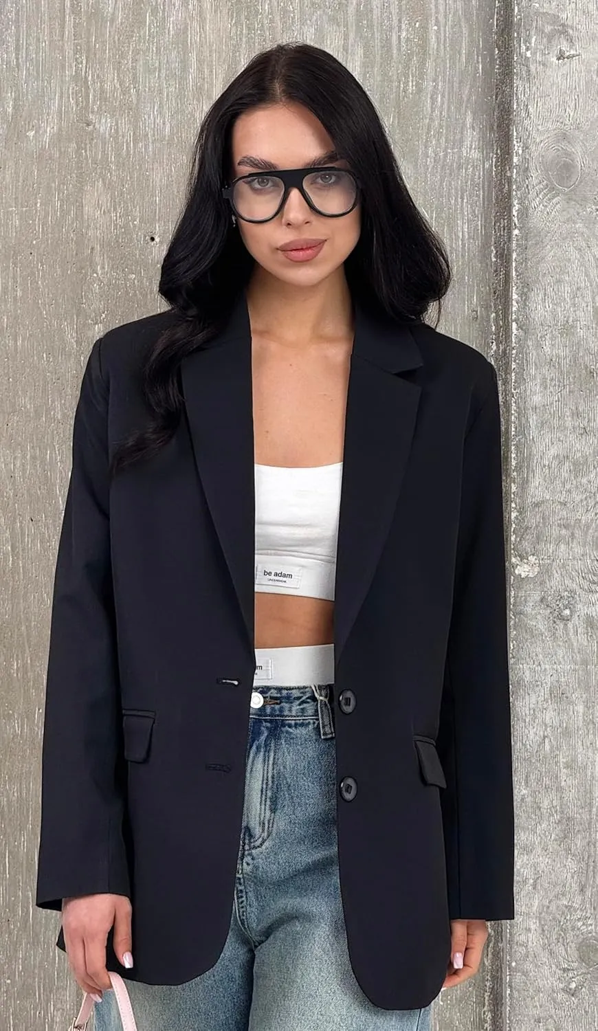 Womens Casual Blazers for Work Long Sleeve Jackets Boyfriend Blazer for Women Business Office Lightweight Jacket