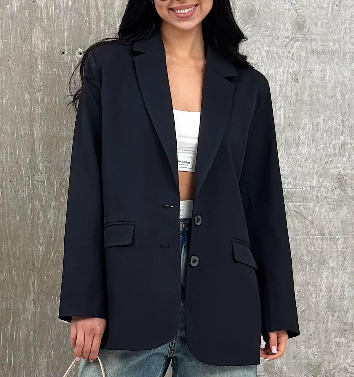 Womens Casual Blazers for Work Long Sleeve Jackets Boyfriend Blazer for Women Business Office Lightweight Jacket