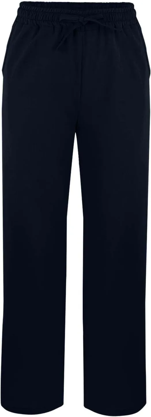 Womens Casual Cotton Linen Pants High Waist Drawstring Loose Fit Summer Spring Straight Leg Trousers with Pockets