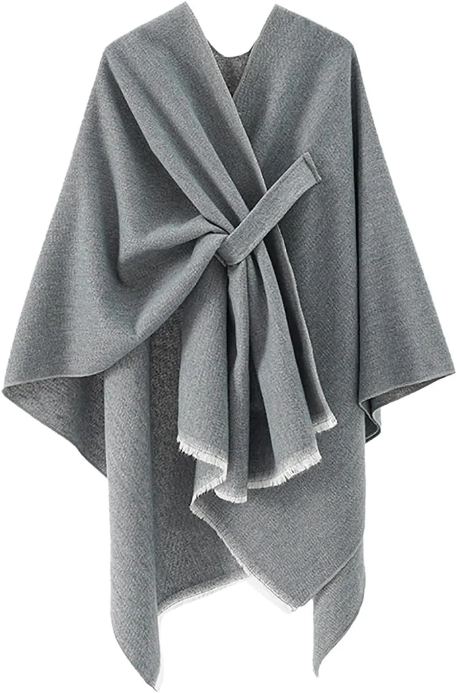 Women's Shawls Wrap Poncho Soft Capes Open Front Scarf Blanket Wraps Comfort Knit Cloak Cardigan Warm Sweater Shawl