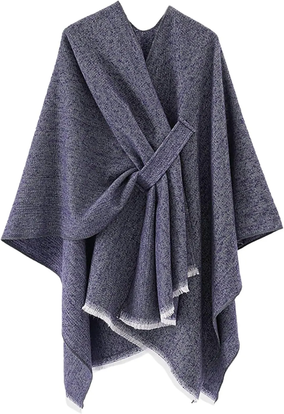 Women's Shawls Wrap Poncho Soft Capes Open Front Scarf Blanket Wraps Comfort Knit Cloak Cardigan Warm Sweater Shawl